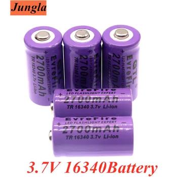 100% Nou 2700mAh baterie Reîncărcabilă Li-ion 16340 Baterie UniversALBC Lanterna LED-uri de Specialitate 2700mAh E 16340 3.7 V Li-ion Culoare Violet