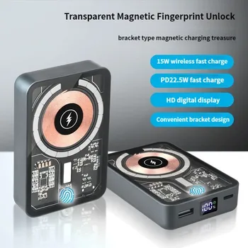 10000mAh Magnetic Wireless Power Bank 22.5 W Încărcător Rapid Mini Portabil Powerbank Externe Bateriei Auxiliare Pentru iPhone13 Xiaomi