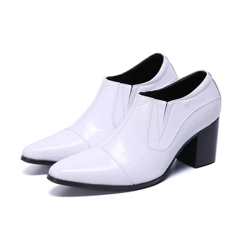2023 Clasic Subliniat Toe Slip pe Birou Pantofi Elegant de Mari Dimensiuni Formale Pantofi Sociale Toc Piele de Vaca de Afaceri de sex Masculin Pantofi