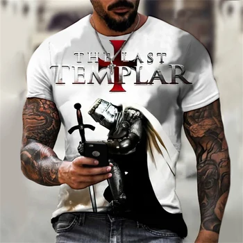 2023 Noua Moda pentru Bărbați T-shirt de Culoare 3D Personalizate pentru Bărbați Îmbrăcăminte de zi cu Zi Casual, cu Maneci Scurte Cruce Top T-shirt de Vară