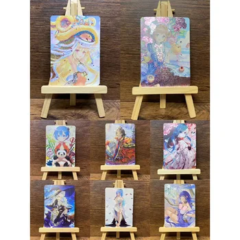 23Styles DIY Animație Colectie Rara Carte Kawaii Fata Cardului Rem Magician Negru Fata Beelzebul Card Flash Anime Periferice Cadouri