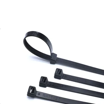 30Pcs 8*150 8*600 de Auto-Blocare Legături de Cablu din Plastic Negru Nailon Fermoar Împachetări Curea de Fixare Fixare Ring Negru