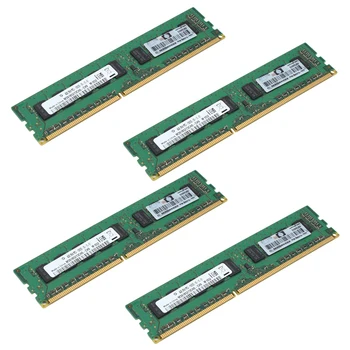 4X 4GB 2RX8 PC3-10600E 1.5 V DDR3 1333Mhz ECC RAM Memorie Unbuffered Pentru Server, stație de Lucru(4G)