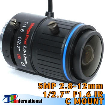 5Megapixel DC AUTO IRIS Varifocal CCTV Lentila 2.8-12mm 1/2.7