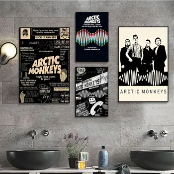 Arctic Monkeys Clasic De Bună Calitate, Printuri Si Postere Vintage Camera Bar Cafenea Decor Estetic Arta Pictura Pe Perete