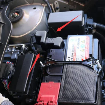 BJMYCYY Car Styling ABS Masina negativă a bateriei Capacul de protecție Trim Accesorii Pentru Nissan Lovituri 2017-2020