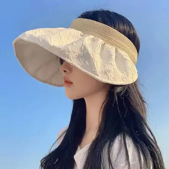 Călătorie de sex Feminin UV Proteja de Protectie solara Mare Pălărie Margine Femei Coajă Capac Pălărie Pălărie de Soare