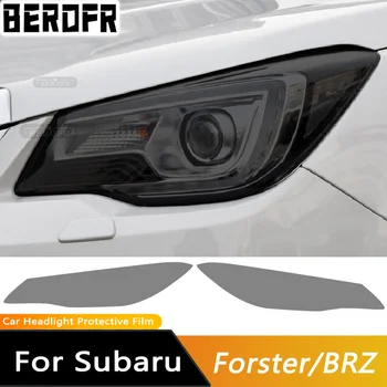 Far auto cu Tentă Film Negru Afumat de Protecție TPU Lumina Autocolant Pentru Subaru Forester BRZ Outback, Legacy Impreza Accesorii 2 buc