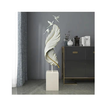 Fierbinte de Vânzare Moderne, Creative, Cameră de zi cu TV Cabinet de Lux Pene Sculptura Etaj Ornamente de Intrare Mare Office Home Decor