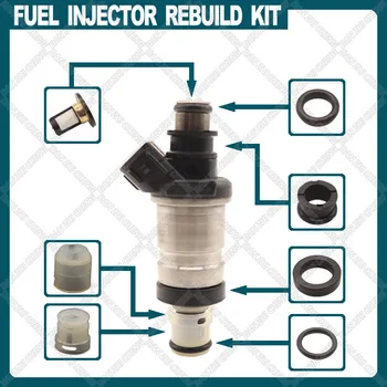 Injectorului de combustibil Servicii de Reparare Kit Filtre Orings Garnituri Garnituri pentru 1997-2002 Acura, Honda 1.6 L, 2.3 L 06164-P8A-A00 06164-P8A-A01