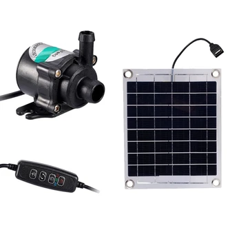 Mini Pompa de Apa Solare 10W 12V fără Perii Panou Solar Kit Black Pentru Pește Piscină cu Apă Decoratiuni de Gradina