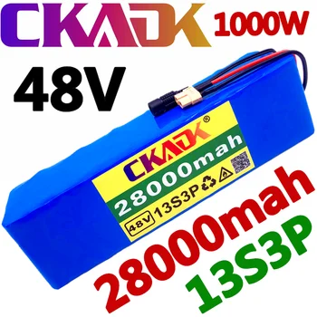 NOI CKADK 48V battery 13s3p 28Ah baterie 1000W baterie de mare putere Ebike biciclete electrice BMS cu xt60 plug +încărcător