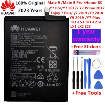 Original HB406689ECW 4000mAh baterie Reîncărcabilă Li-ion baterie de Telefon Pentru Huawei Mate 9 Bucurați-vă de 7 Bucurați-vă de 7plus Y7 Prim-Telefon Mobil Inteligent