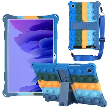 Pop Push Balon de Silicon Caz Funda Tableta Samsung Galaxy Tab A7 T500 T505 Capacul suportului Cu Curea Stylus Pentru Copii