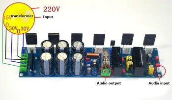 STK350-203 200W +200W dual channel amplificator HiFi bord