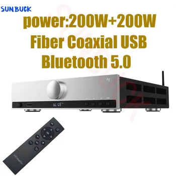SUNBUCK A7 Pereche Simetrică 2.1 putere 200W Fibre Coaxial Bluetooth USB Amplificator de Control de la Distanță Hifi Stereo Amplificator Audio