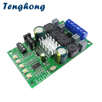 Tenghong TPA3116D2 Amplificator de Sunet Bord Bluetooth 5.0 Amplificator Audio de Bord DC8-24V 50W*2 Stereo Wireless Digital Power AMP