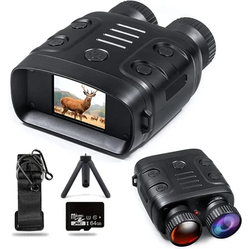 Viziune de noapte-Aparatul 5x Zoom Digital Ochelari de 1080P Binoclu HD Termoviziune în Infraroșu Obiectiv Foto Video Înregistrări în aer liber, Patrula de Vânătoare