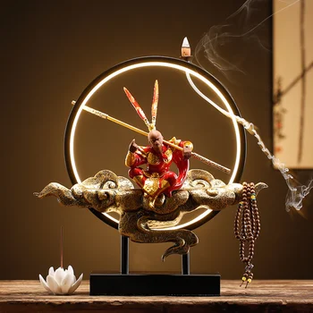 Xiangyun Epocă Arzător De Tămâie Decor Antic Aliaj Lotus Arzător De Tămâie Ceramice Retro Chineză Wierook Houder Decor Acasă
